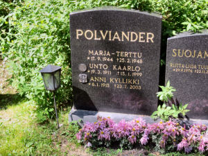 Viimeinen leposija - Anni Kyllikki Polva (Polviander) 