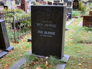 Viimeinen leposija - Bruno Fredrik Jalander 