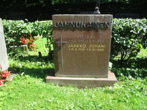 Viimeinen leposija - Jaakko Juhani (�Jahnu�) Jahnukainen 