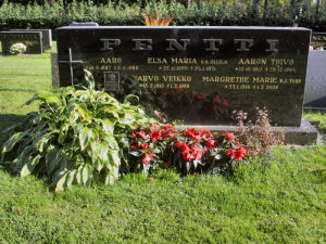 Viimeinen leposija - Arvo Veikko Pentti