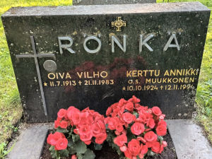 Viimeinen leposija - Oiva Vilho R�nk�