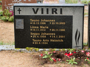 Viimeinen leposija - Tauno Johannes Viiri