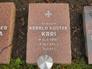 Viimeinen leposija - Kaarle (Kaarlo) Kustaa Kari
