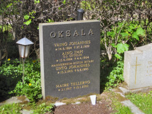 Viimeinen leposija - Unto Johannes Oksala