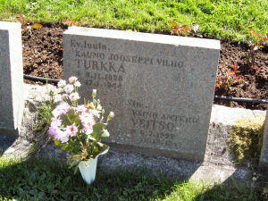 Viimeinen leposija - Kauno Josef Vilhelm Turkka