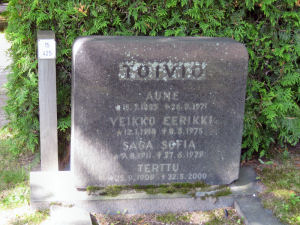 Viimeinen leposija - Veikko Eerikki Toivio