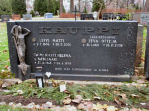 Viimeinen leposija - Eeva Ottilia Kauppi (os. M�ntyl�) 