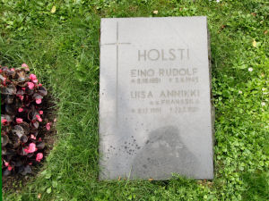 Viimeinen leposija - Eino Rudolf Woldemar Holsti 