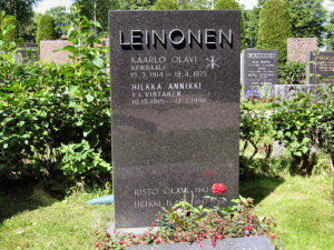 Viimeinen leposija - Kaarlo Olavi Leinonen